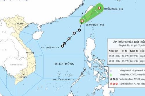 Vì sao áp thấp nhiệt đới hình thành ngay trên Biển Đông lại không đi vào đất liền nước ta?