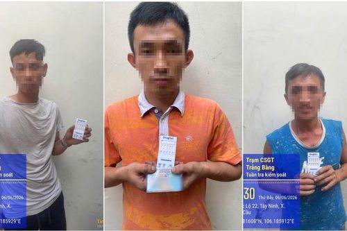 CSGT Tây Ninh phát hiện 3 tài xế container dương tính ma túy