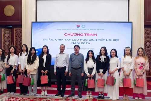 Lưu học sinh Việt Nam mong muốn góp phần thúc đẩy quan hệ tốt đẹp giữa nhân dân hai nước Việt-Trung