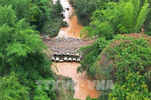 Đồng Nai: Sạt lở cầu tạm Mã Đà, người dân mong sớm có cầu mới