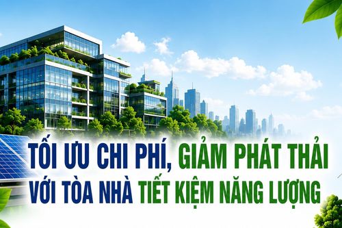 Tối ưu chi phí, giảm phát thải với tòa nhà tiết kiệm năng lượng