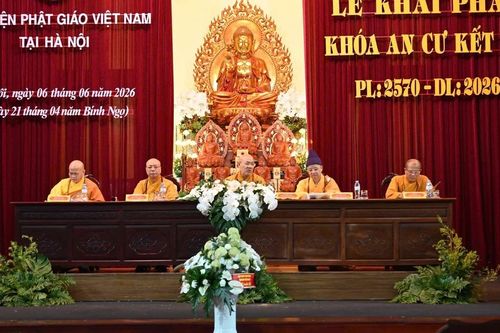 Trường hạ Sóc Thiên Vương - Học viện Phật giáo VN tại Hà Nội tổ chức Lễ khai pháp khóa An cư kiết hạ PL.2570