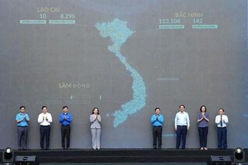 Phó Chủ tịch nước Võ Thị Ánh Xuân dự lễ phát động phong trào thi đua 'Lao động giỏi, năng suất cao, thu nhập tốt'