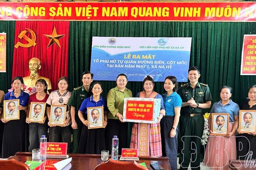 Ra mắt tổ phụ nữ tự quản đường biên, cột mốc xã Nà Hỳ