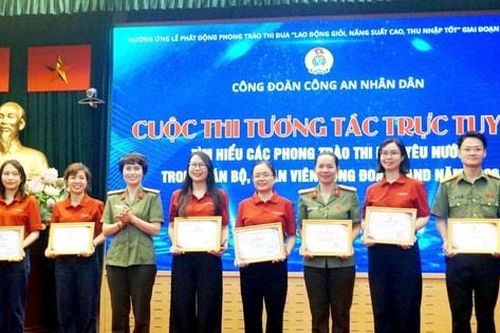 Sôi nổi cuộc thi tìm hiểu về phong trào thi đua trong Công đoàn Công an nhân dân