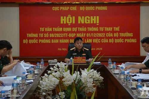 Nhiều điểm mới trong dự thảo quy chế làm việc của Bộ Quốc phòng