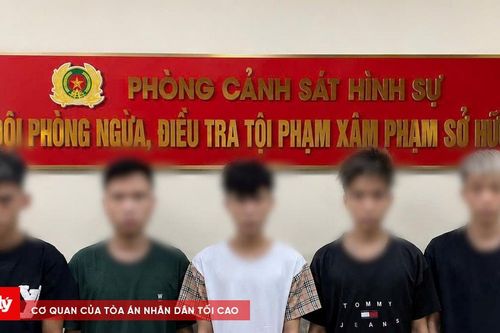 Bắt, khởi tố 5 đối tượng thanh thiếu niên cướp tài sản
