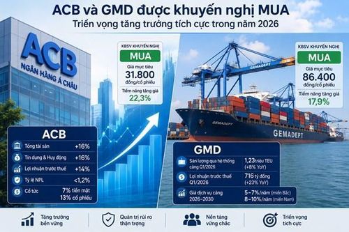 Định giá cổ phiếu ACB, GMD: Cơ hội sinh lời năm 2026