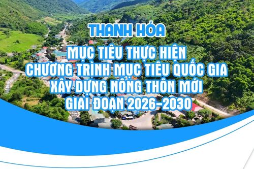 [Infographics] Thanh Hóa: Chương trình mục tiêu Quốc gia xây dựng nông thôn mới giai đoạn 2026-2030