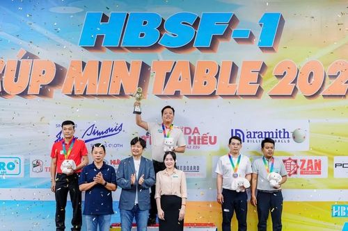 Cơ thủ Gia Lai Nguyễn Nhất Hòa giành á quân Giải billiards HBSF Tour 1 năm 2026