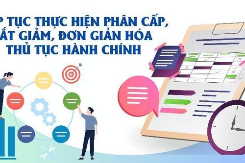 Tiếp tục thực hiện phân cấp, cắt giảm, đơn giản hóa thủ tục hành chính
