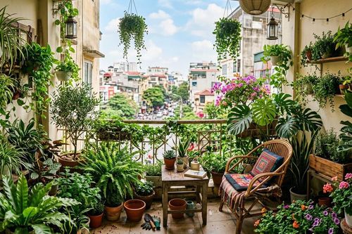 Cách đơn giản giảm nhiệt hiệu quả cho ban công ngày nắng nóng
