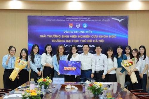 Sinh viên Trường Đại học Thủ đô Hà Nội tỏa sáng tại sân chơi nghiên cứu khoa học
