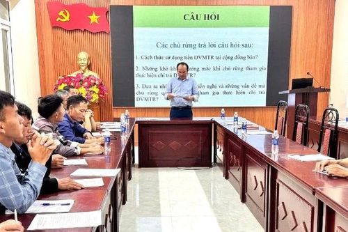 Chiềng Sinh tập huấn cho 52 Ban quản lý rừng cộng đồng bản về chính sách dịch vụ môi trường rừng