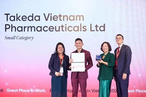 Takeda Việt Nam dẫn đầu bảng xếp hạng 'Nơi làm việc tốt nhất Việt Nam 2026'