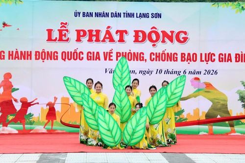 Lạng Sơn lan tỏa thông điệp 'Chấm dứt bạo lực, vun đắp yêu thương'