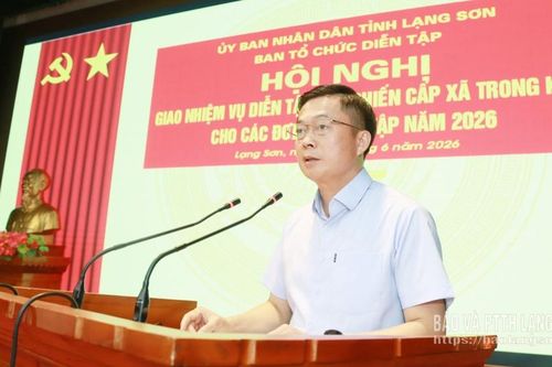 Quán triệt, triển khai nhiệm vụ diễn tập tác chiến cấp xã năm 2026