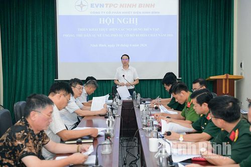 Triển khai các nội dung Diễn tập phòng thủ dân sự về ứng phó sự cố rò rỉ hóa chất năm 2026