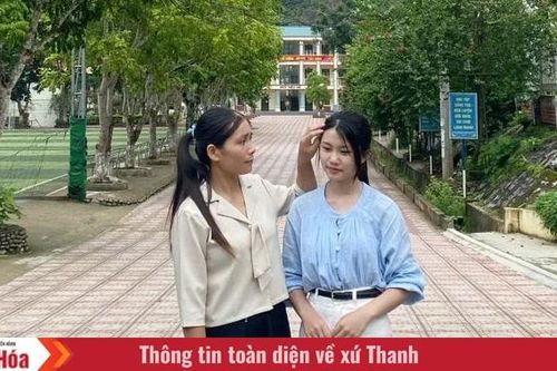 Cô học trò vùng biên viết ước mơ bằng ý chí