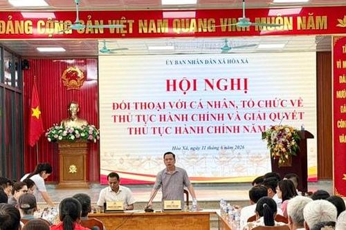 Xã Hòa Xá: Đối thoại với người dân, nâng cao chất lượng giải quyết thủ tục hành chính