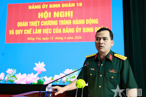 Đảng ủy Binh đoàn 16 quán triệt chương trình hành động và quy chế làm việc