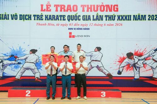 Thanh Hóa xếp thứ 4 toàn đoàn tại Giải vô địch trẻ Karate quốc gia