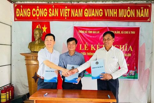 Thống kê tỉnh Gia Lai kết nghĩa với thôn Dlâm