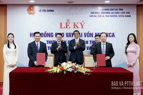Bộ Tài chính và 8 tỉnh khu vực phía Bắc ký kết hợp đồng cho vay lại vốn vay JICA thực hiện các dự án