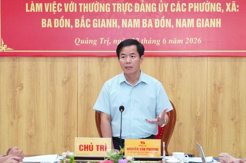 Đồng chí Bí thư Tỉnh ủy làm việc với Thường trực Đảng ủy các địa phương