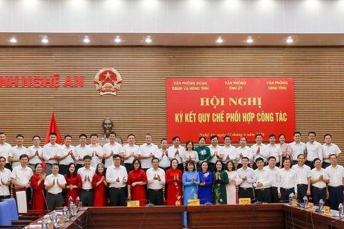 Nghệ An: Tăng cường phối hợp giữa các cơ quan tham mưu, giúp việc của tỉnh
