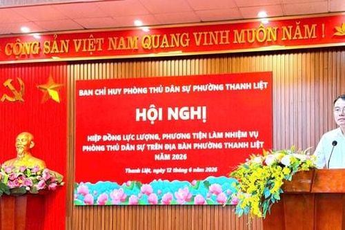 Thanh Liệt hiệp đồng lực lượng, phương tiện thực hiện nhiệm vụ phòng thủ dân sự năm 2026