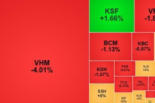 Phiên ngày 12-6, chứng khoán giảm điểm vào cuối phiên