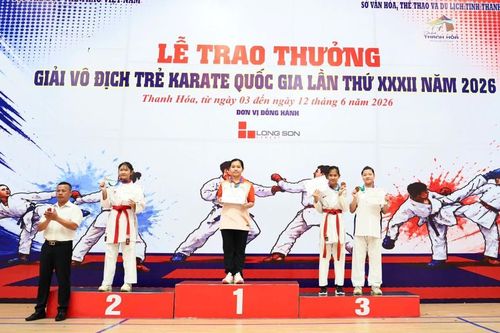 Vận động viên Lạng Sơn đoạt 10 huy chương tại Giải vô địch trẻ Karate quốc gia năm 2026