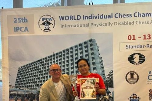Cờ vua người khuyết tật Việt Nam giành 7 huy chương thế giới