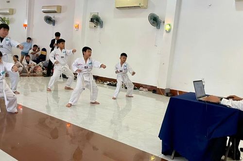 Gia Lai: 167 võ sinh tham gia kỳ thi nâng đai môn taekwondo