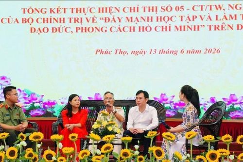 Xã Phúc Thọ tổng kết công tác thực hiện Chỉ thị 05