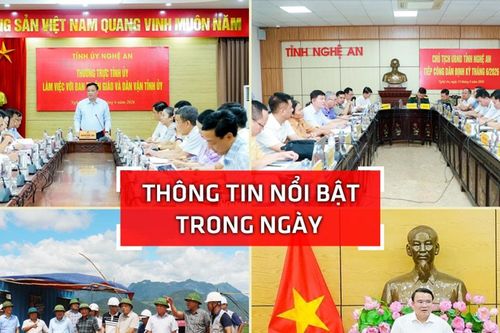 Nghệ An: Thông tin nổi bật ngày 15/6