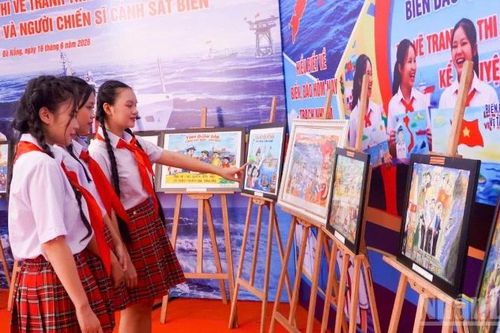 Vùng Cảnh sát biển 2 tổ chức chung kết khu vực 3 Cuộc thi 'Em yêu biển, đảo quê hương'
