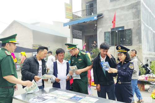 Đồn Biên phòng Cửa khẩu Săm Pun đẩy mạnh tuyên truyền pháp luật cho nhân dân khu vực biên giới
