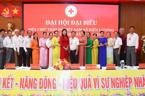Đại hội đại biểu Hội Chữ thập đỏ xã Kiên Lương lần thứ I