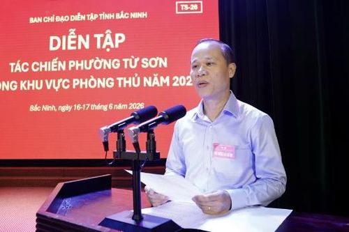 Bắc Ninh: Khai mạc diễn tập tác chiến phường Từ Sơn trong khu vực phòng thủ năm 2026