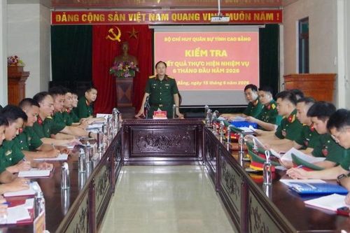 Bộ Chỉ huy Quân sự tỉnh kiểm tra vững mạnh toàn diện các đơn vị