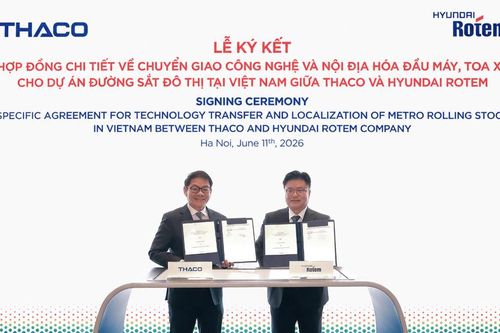 THACO mở rộng năng lực sản xuất đầu máy toa xe