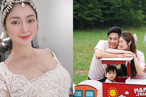Sau 3 năm đăng ký kết hôn với Châu Khải Phong, Thanh Trúc 'thử' váy cô dâu