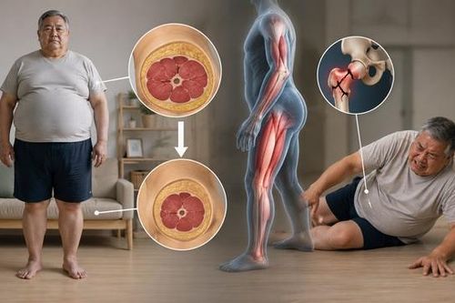 Béo phì thiểu cơ khiến người già dễ ngã, gãy xương
