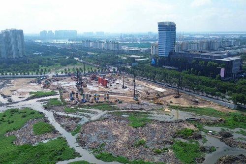 [Photostory] Rầm rộ thi công trung tâm hành chính gần 29.600 tỷ tại Thủ Thiêm, TP HCM