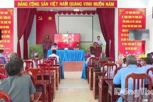 Đại biểu HĐND tỉnh Đồng Tháp tiếp xúc cử tri xã Tân Hộ Cơ