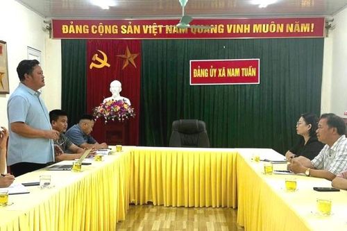 Liên minh Hợp tác xã tỉnh nắm bắt tình hình phát triển kinh tế tập thể tại xã Nam Tuấn