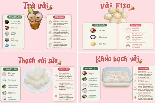 4 món tráng miệng chế biến từ quả vải giải nhiệt trên 'bàn tiệc' vào mùa hè