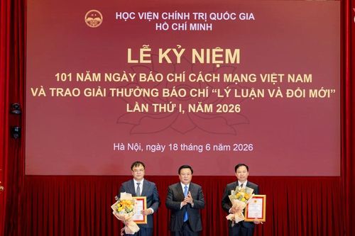 Trao giải báo chí 'Lý luận và đổi mới' lần thứ nhất, năm 2026